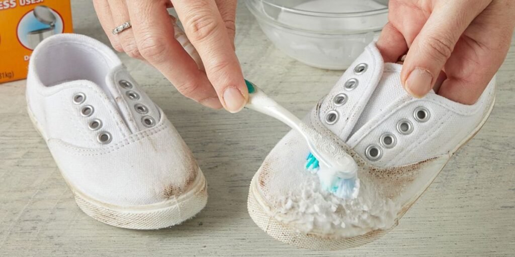 how to clean white shoes